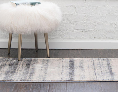 Gray 2' 2 x 6' Helios Runner Area Rug 100% Polypropylene (Space-Dyed Yarn) Easy Clean With Cotton Backing Contemporary Carpet for Sale at Rug Engine