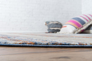 Multicolor 8' x 8' Helios Round Area Rug 100% Polypropylene (Space-Dyed Yarn) Easy Clean With Cotton Backing Contemporary Carpet for Sale at Rug Engine