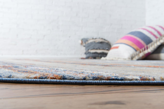 Multicolor 8' x 8' Helios Round Area Rug 100% Polypropylene (Space-Dyed Yarn) Easy Clean With Cotton Backing Contemporary Carpet for Sale at Rug Engine