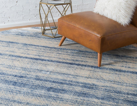 Blue 8' x 8' Helios Round Area Rug 100% Polypropylene (Space-Dyed Yarn) Easy Clean With Cotton Backing Contemporary Carpet for Sale at Rug Engine