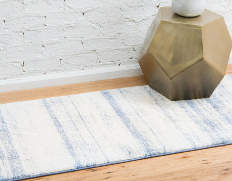 Blue 2' 2 x 6' 1 Helios Runner Area Rug 100% Polypropylene (Space-Dyed Yarn) Easy Clean With Cotton Backing Contemporary Carpet for Sale at Rug Engine