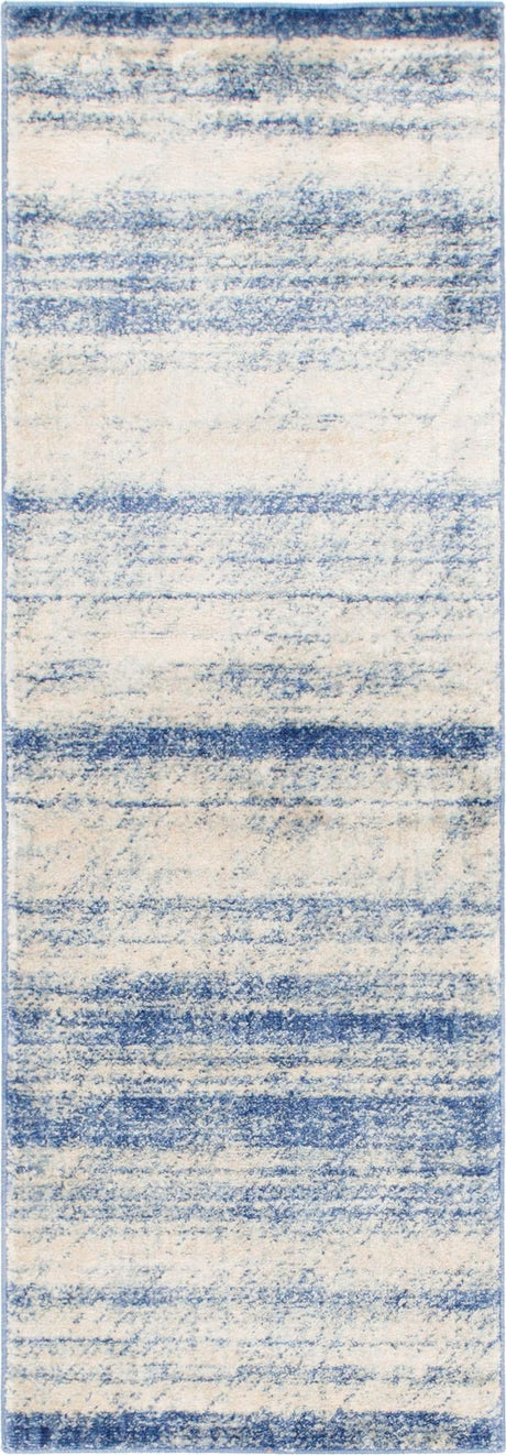 Blue 2' 2 x 6' 1 Helios Runner Area Rug 100% Polypropylene (Space-Dyed Yarn) Easy Clean With Cotton Backing Contemporary Carpet for Sale at Rug Engine