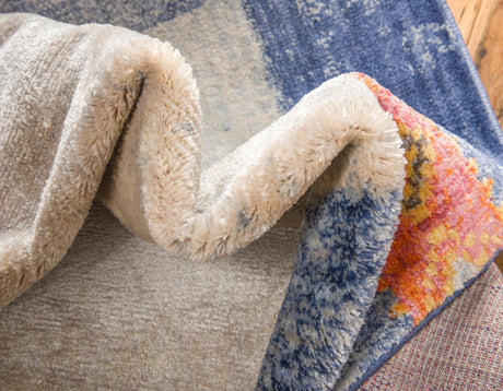 Blue 9' x 12' 2 Helios Rectangle Area Rug 100% Polypropylene (Space-Dyed Yarn) Easy Clean With Cotton Backing Contemporary Carpet for Sale at Rug Engine