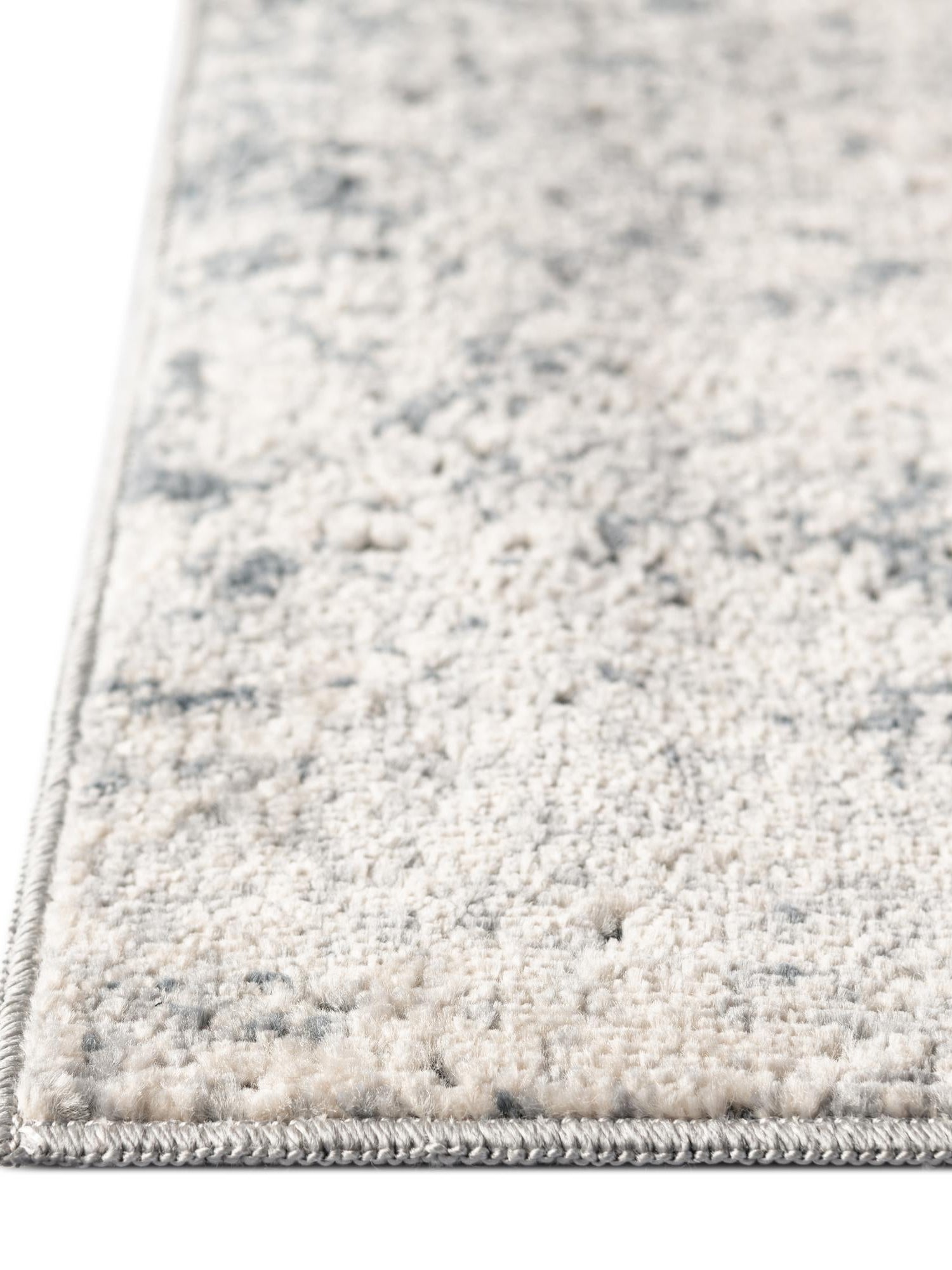 Gray 7' 1 x 7' 1 Chateau Square Area Rug 85% Polypropylene & 15% Chenille With Cotton Backing Traditional Vintage Distressed Carpet for Classical Interior Design Decorating for Sale at Rug Engine