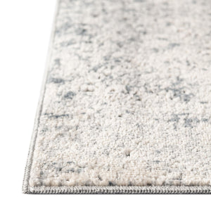 Gray 7' 1 x 7' 1 Chateau Square Area Rug 85% Polypropylene & 15% Chenille With Cotton Backing Traditional Vintage Distressed Carpet for Classical Interior Design Decorating for Sale at Rug Engine