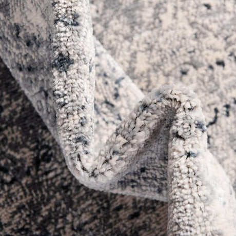 Dark Blue 7' 1 x 7' 1 Chateau Square Area Rug 85% Polypropylene & 15% Chenille With Cotton Backing Traditional Vintage Distressed Carpet for Classical Interior Design Decorating for Sale at Rug Engine