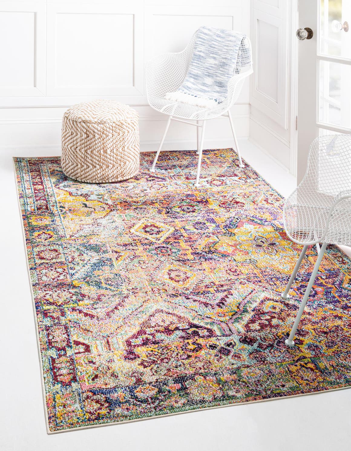 Multicolor 10' 6 x 16' 5 Monterey Rectangle Area Rug 100% Polypropylene Colorful Easy Clean Traditional Carpet for Living Room, Bedrooms, Dining, Kitchen for Sale at Rug Engine