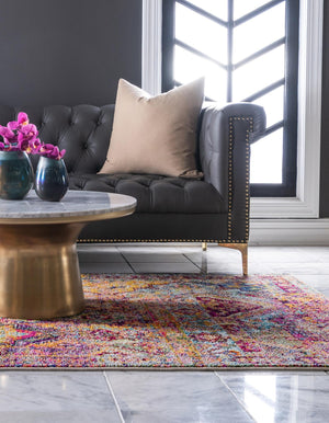 Multicolor 5' 1 x 8' Monterey Rectangle Area Rug 100% Polypropylene Colorful Easy Clean Traditional Carpet for Living Room, Bedrooms, Dining, Kitchen for Sale at Rug Engine