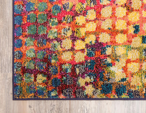 Multicolor 10' 6 x 16' 5 Chromatic Palace Area Rug 100% Polypropylene With Cotton Backing Abstract Modern Colorful Carpet Mat for Home Decor & Interior Design for Sale at Rug Engine