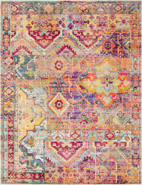 Multicolor 8' x 10' Monterey Rectangle Area Rug 100% Polypropylene Colorful Easy Clean Traditional Carpet for Living Room, Bedrooms, Dining, Kitchen for Sale at Rug Engine