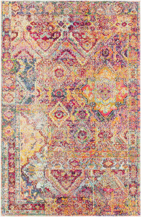 Multicolor 4' 1 x 6' 1 Monterey Rectangle Area Rug 100% Polypropylene Colorful Easy Clean Traditional Carpet for Living Room, Bedrooms, Dining, Kitchen for Sale at Rug Engine