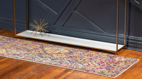 Multicolor 2' 7 x 10' Monterey Runner Area Rug 100% Polypropylene Colorful Easy Clean Traditional Carpet for Living Room, Bedrooms, Dining, Kitchen for Sale at Rug Engine