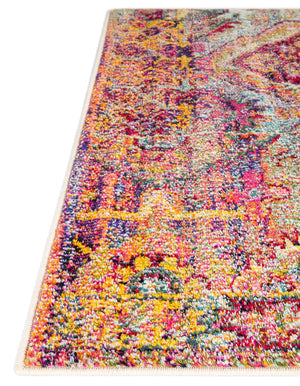 Multicolor 2' 7 x 10' Monterey Runner Area Rug 100% Polypropylene Colorful Easy Clean Traditional Carpet for Living Room, Bedrooms, Dining, Kitchen for Sale at Rug Engine