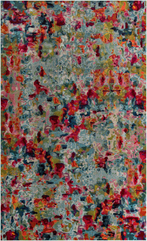 Multicolor 10' 6 x 16' 5 Chromatic Rectangle Area Rug 100% Polypropylene With Cotton Backing Abstract Modern Colorful Carpet Mat for Home Decor & Interior Design for Sale at Rug Engine