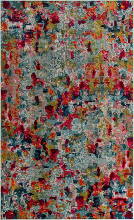 Multicolor 10' 6 x 16' 5 Chromatic Rectangle Area Rug 100% Polypropylene With Cotton Backing Abstract Modern Colorful Carpet Mat for Home Decor & Interior Design for Sale at Rug Engine