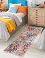 Multicolor 2' x 8' Chromatic Runner Area Rug 100% Polypropylene With Cotton Backing Abstract Modern Colorful Carpet Mat for Home Decor & Interior Design for Sale at Rug Engine