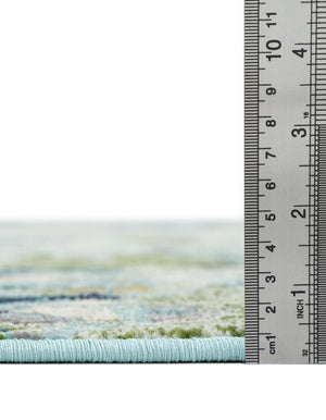 Light Blue 9' x 12' 2 Chromatic Rectangle Area Rug 100% Polypropylene With Cotton Backing Abstract Modern Colorful Carpet Mat for Home Decor & Interior Design for Sale at Rug Engine