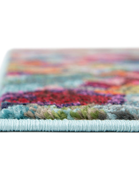 Multicolor 10' x 14' 1 Chromatic Rectangle Area Rug 100% Polypropylene With Cotton Backing Abstract Modern Colorful Carpet Mat for Home Decor & Interior Design for Sale at Rug Engine