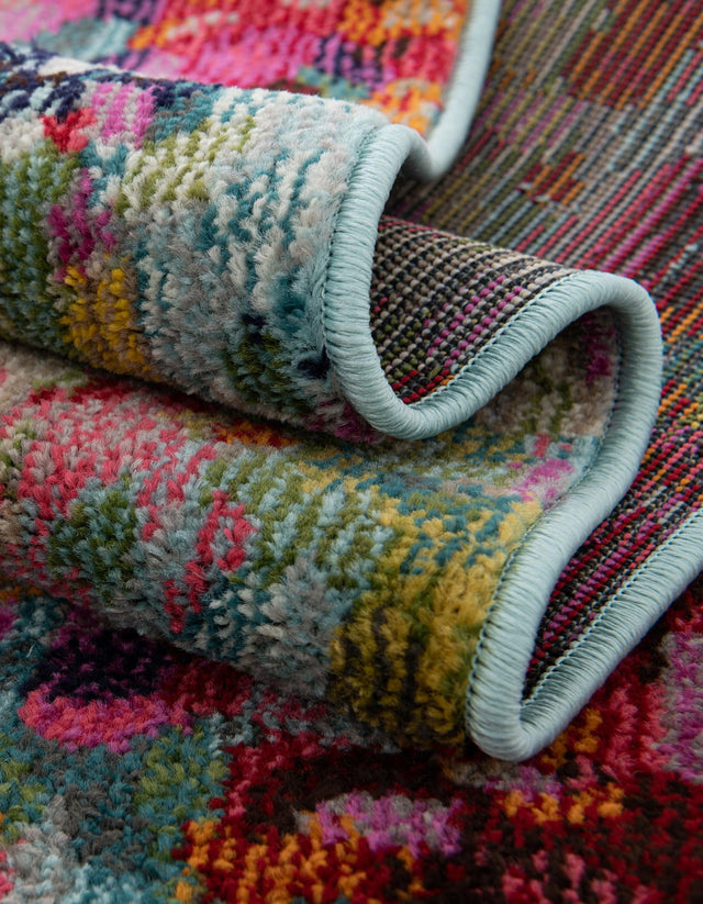 Multicolor 8' x 11' Chromatic Rectangle Area Rug 100% Polypropylene With Cotton Backing Abstract Modern Colorful Carpet Mat for Home Decor & Interior Design for Sale at Rug Engine