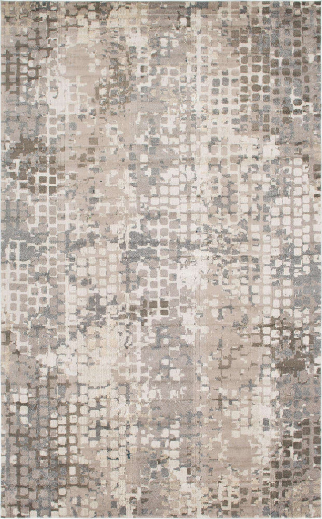 Gray 10' 6 x 16' 5 Chromatic Rectangle Area Rug 100% Polypropylene With Cotton Backing Abstract Modern Colorful Carpet Mat for Home Decor & Interior Design for Sale at Rug Engine