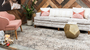 Gray 9' x 12' Chromatic Rectangle Area Rug 100% Polypropylene With Cotton Backing Abstract Modern Colorful Carpet Mat for Home Decor & Interior Design for Sale at Rug Engine