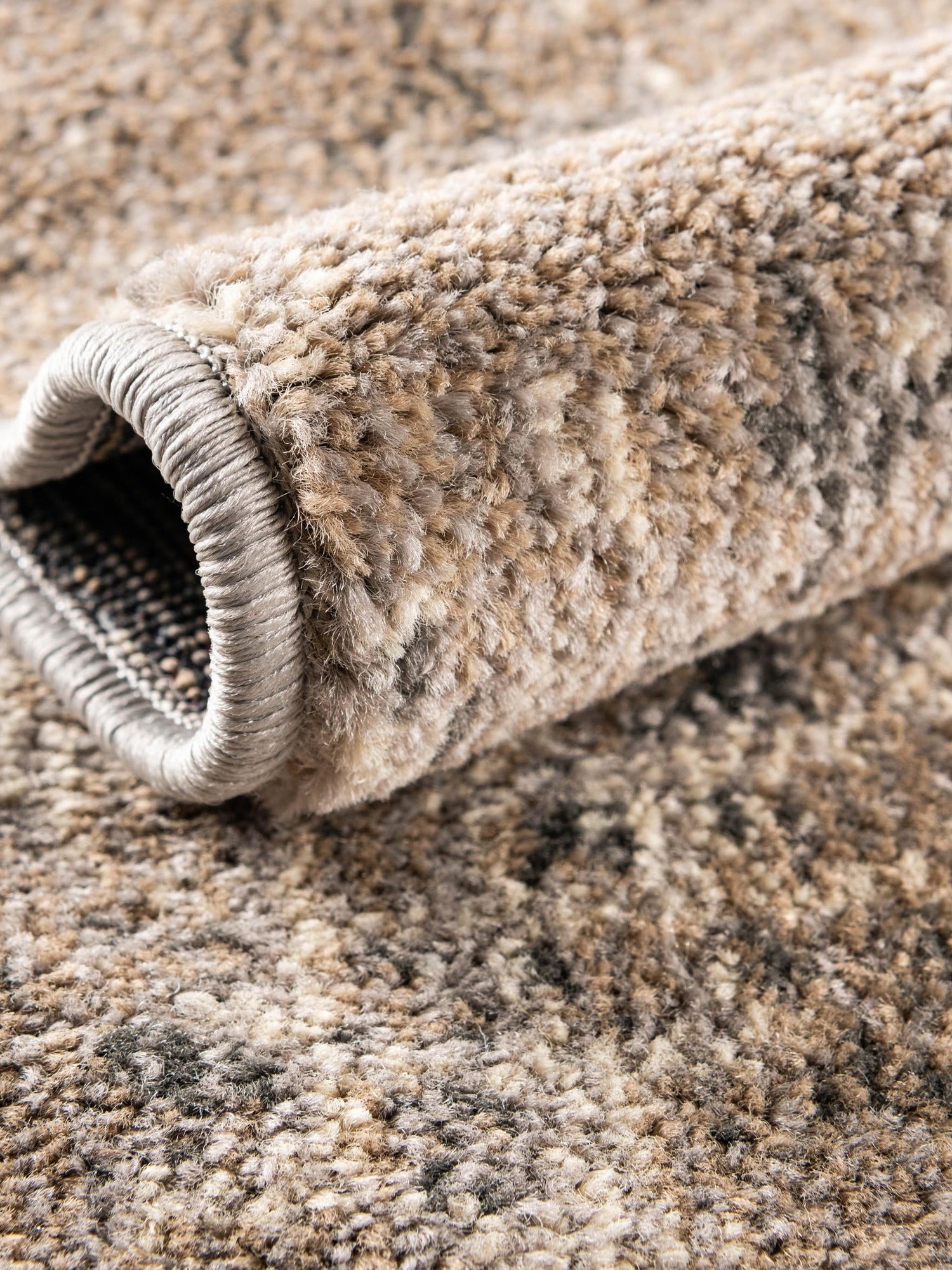 Gray 5' 1 x 8' Chromatic Rectangle Area Rug 100% Polypropylene With Cotton Backing Abstract Modern Colorful Carpet Mat for Home Decor & Interior Design for Sale at Rug Engine