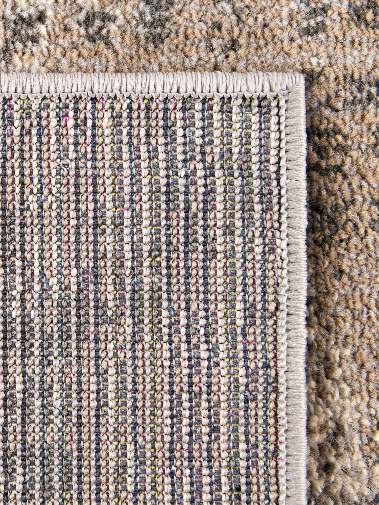 Gray 5' 1 x 8' Chromatic Rectangle Area Rug 100% Polypropylene With Cotton Backing Abstract Modern Colorful Carpet Mat for Home Decor & Interior Design for Sale at Rug Engine