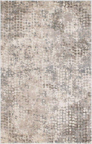 Gray 4' 1 x 6' 1 Chromatic Rectangle Area Rug 100% Polypropylene With Cotton Backing Abstract Modern Colorful Carpet Mat for Home Decor & Interior Design for Sale at Rug Engine