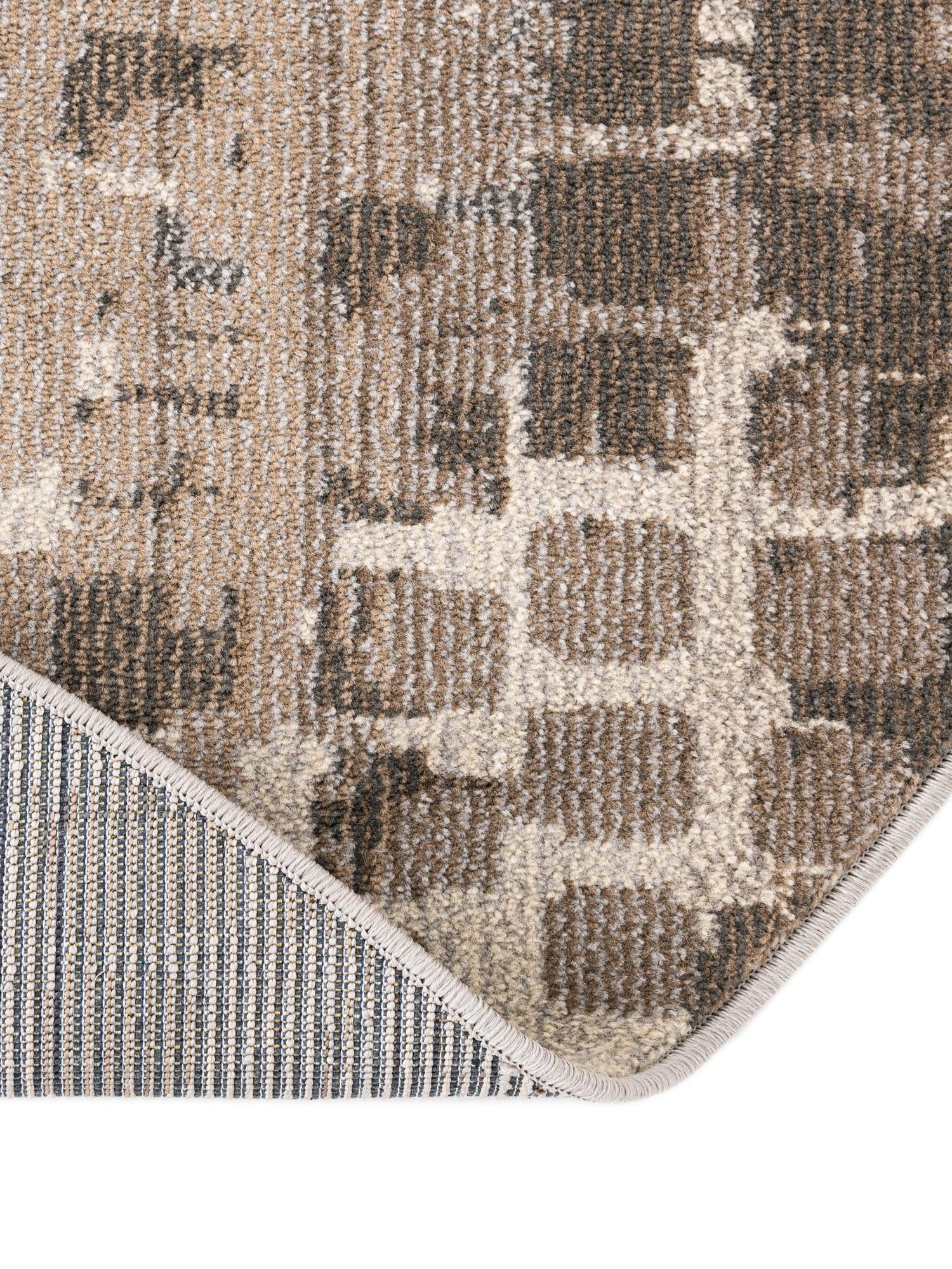 Gray 6' 1 x 6' 1 Chromatic Round Area Rug 100% Polypropylene With Cotton Backing Abstract Modern Colorful Carpet Mat for Home Decor & Interior Design for Sale at Rug Engine