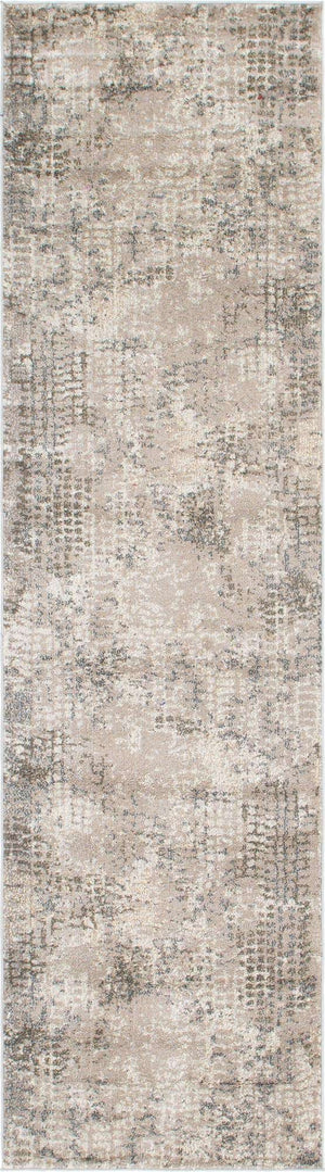 Gray 2' 7 x 10' Chromatic Runner Area Rug 100% Polypropylene With Cotton Backing Abstract Modern Colorful Carpet Mat for Home Decor & Interior Design for Sale at Rug Engine