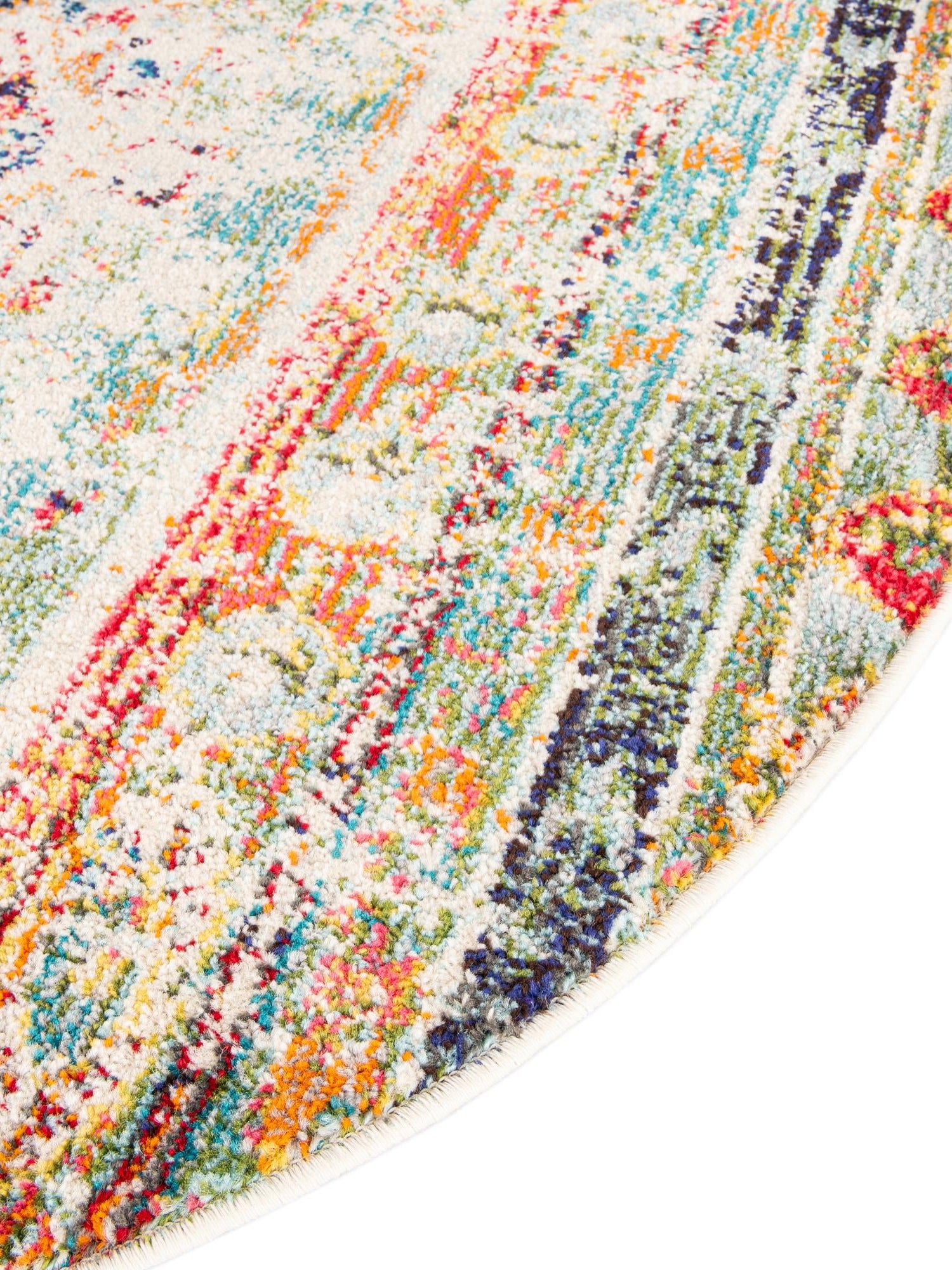 Blue 6' 1 x 6' 1 Sedona Round Area Rug