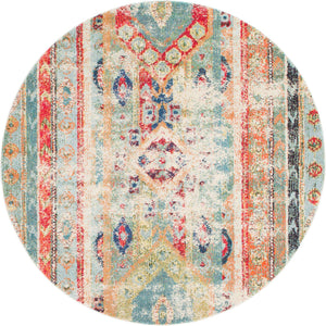 Blue 6' 1 x 6' 1 Sedona Round Area Rug