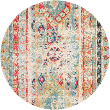 Blue 6' 1 x 6' 1 Sedona Round Area Rug