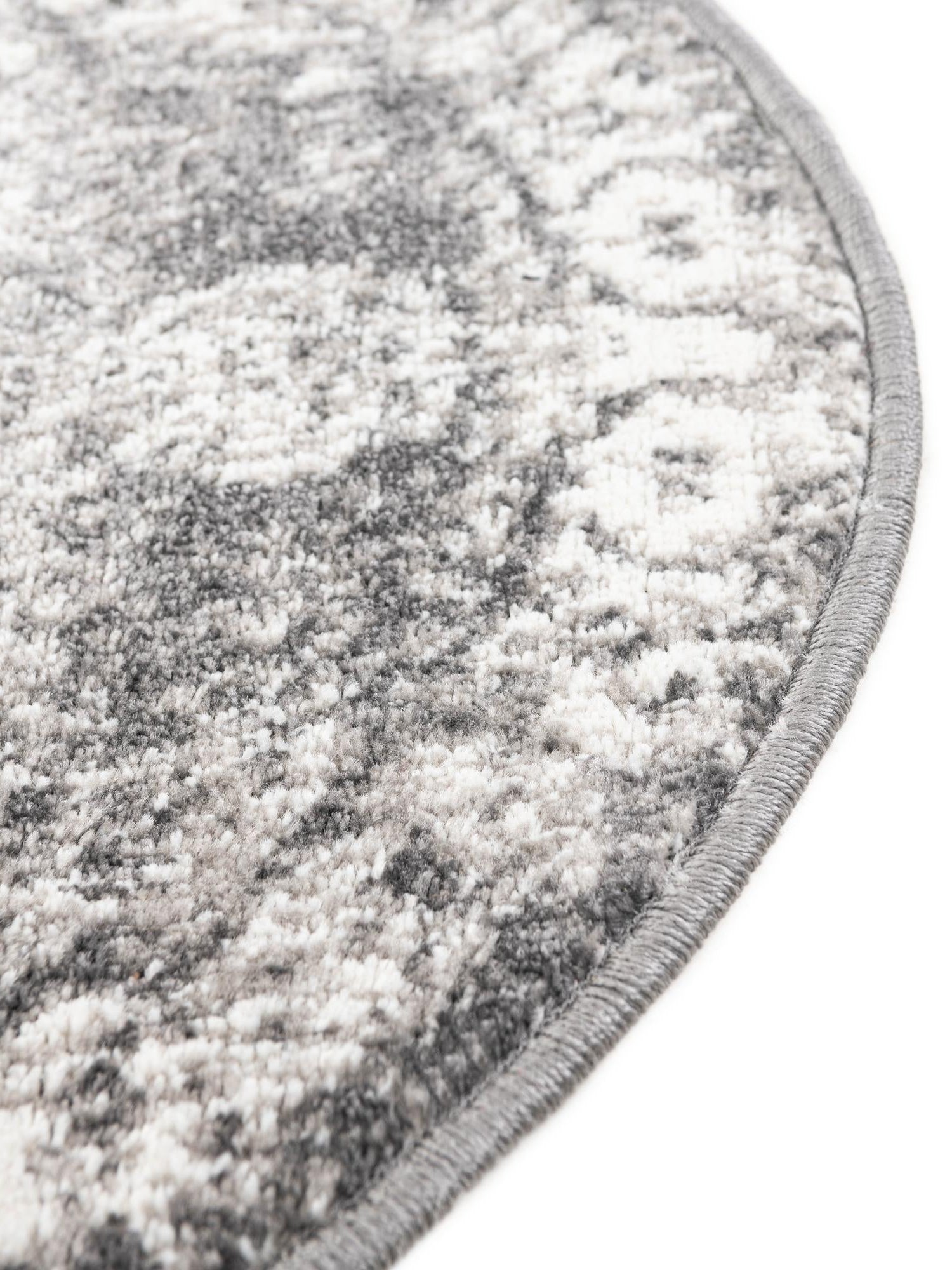Gray 6' 1 x 6' 1 Rosso Round Area Rug Vintage Distressed Faded Traditional Design Carpet for Unique Home Interior Design for Sale at Rug Engine