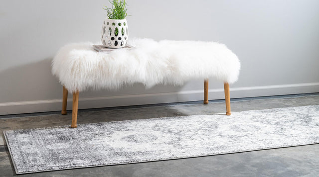 Gray 2' 7 x 12' Rosso Runner Area Rug Vintage Distressed Faded Traditional Design Carpet for Unique Home Interior Design for Sale at Rug Engine