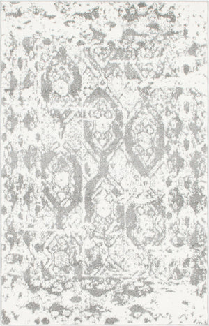 Light Gray 4' 1 x 6' 1 Rosso Rectangle Area Rug Vintage Distressed Faded Traditional Design Carpet for Unique Home Interior Design for Sale at Rug Engine