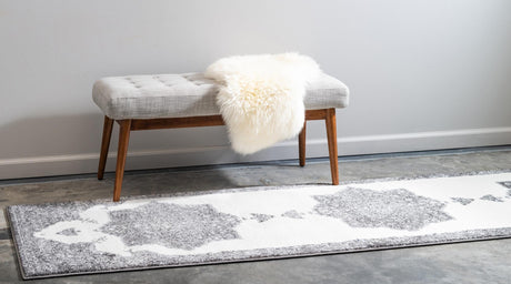 Gray 2' x 6' 1 Rosso Runner Area Rug Vintage Distressed Faded Traditional Design Carpet for Unique Home Interior Design for Sale at Rug Engine