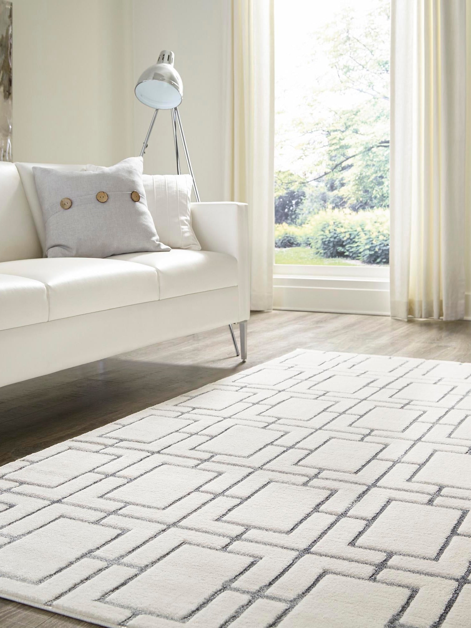 White Silver 2' x 3' 1 Marilyn Monroe Glam Rectangle Area Rug 70% Polypropylene & 30% Polyester Vivid Geometric Modern Carpet for Interior Home Decor for Sale at Rug Engine