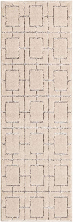 White Silver 2' x 6' 1 Marilyn Monroe Glam Runner Area Rug 70% Polypropylene & 30% Polyester Vivid Geometric Modern Carpet for Interior Home Decor for Sale at Rug Engine