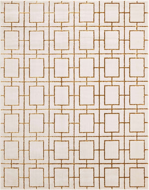 White Gold 7' 10 x 10' Marilyn Monroe Glam Rectangle Area Rug 70% Polypropylene & 30% Polyester Vivid Geometric Modern Carpet for Interior Home Decor for Sale at Rug Engine