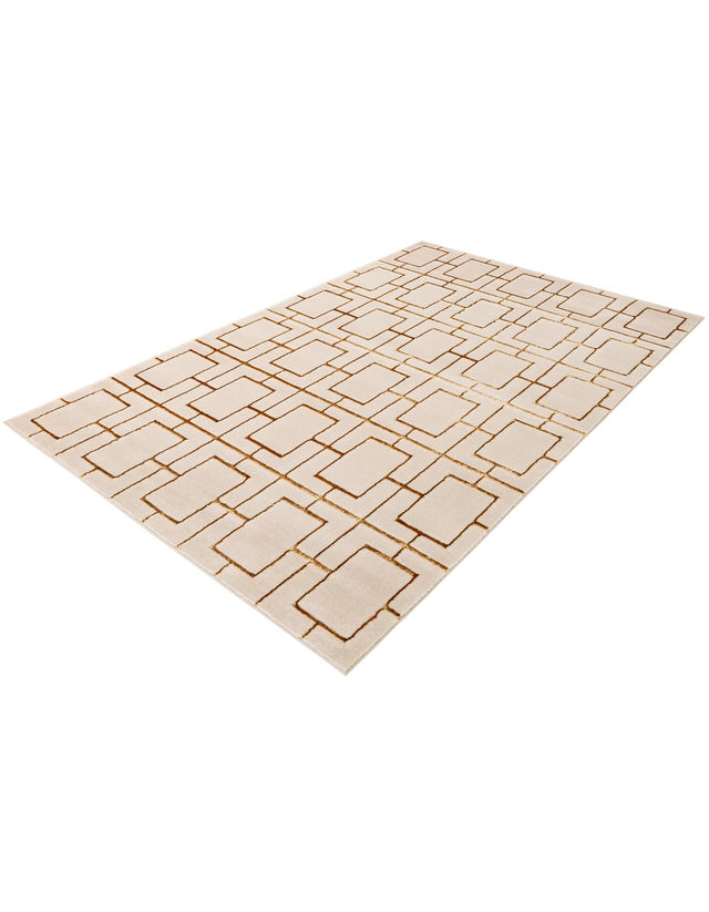 White Gold 5' 3 x 8' Marilyn Monroe Glam Rectangle Area Rug 70% Polypropylene & 30% Polyester Vivid Geometric Modern Carpet for Interior Home Decor for Sale at Rug Engine