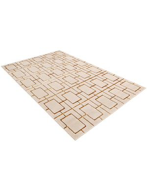 White Gold 5' 3 x 8' Marilyn Monroe Glam Rectangle Area Rug 70% Polypropylene & 30% Polyester Vivid Geometric Modern Carpet for Interior Home Decor for Sale at Rug Engine