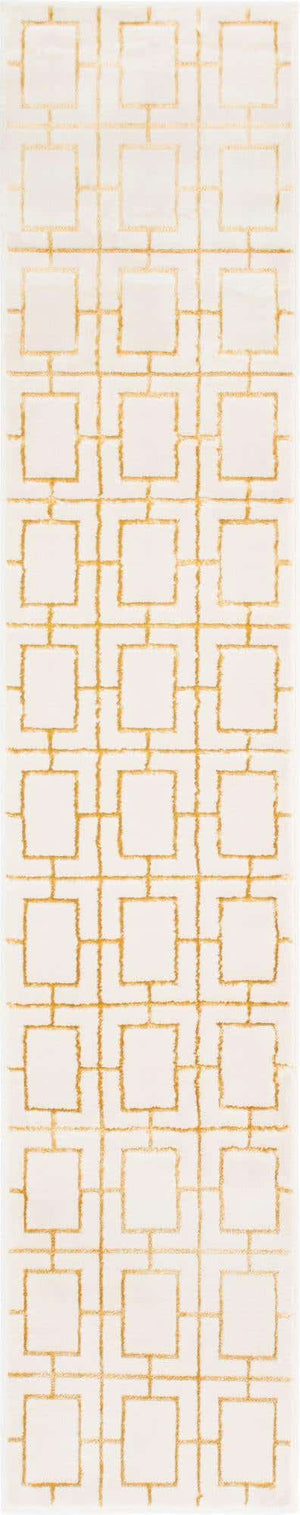 White Gold 2' x 10' Marilyn Monroe Glam Runner Area Rug 70% Polypropylene & 30% Polyester Vivid Geometric Modern Carpet for Interior Home Decor for Sale at Rug Engine