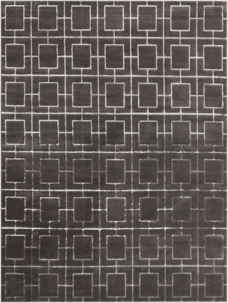 Gray Silver 9' x 12' Marilyn Monroe Glam Rectangle Area Rug 70% Polypropylene & 30% Polyester Vivid Geometric Modern Carpet for Interior Home Decor for Sale at Rug Engine