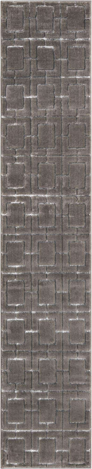 Gray Silver 2' x 10' Marilyn Monroe Glam Runner Area Rug 70% Polypropylene & 30% Polyester Vivid Geometric Modern Carpet for Interior Home Decor for Sale at Rug Engine