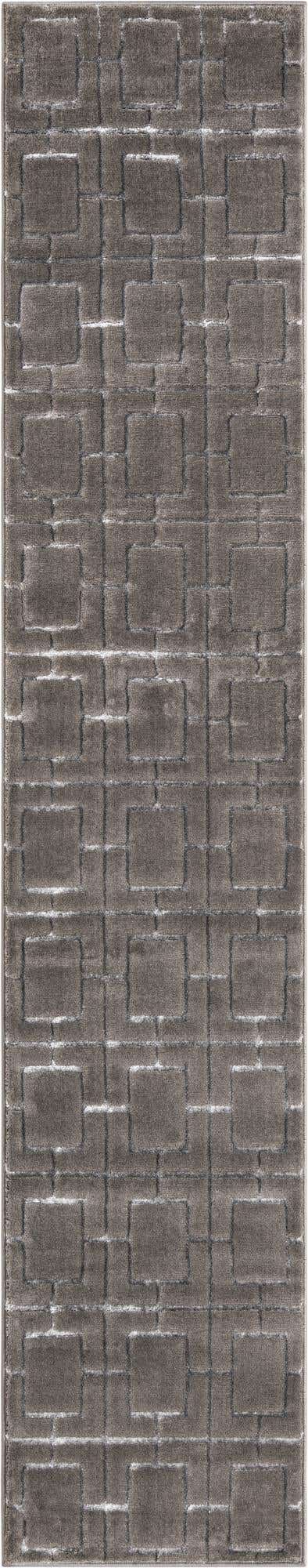 Gray Silver 2' x 10' Marilyn Monroe Glam Runner Area Rug 70% Polypropylene & 30% Polyester Vivid Geometric Modern Carpet for Interior Home Decor for Sale at Rug Engine