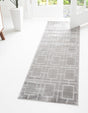 Gray Silver 2' x 10' Marilyn Monroe Glam Runner Area Rug 70% Polypropylene & 30% Polyester Vivid Geometric Modern Carpet for Interior Home Decor for Sale at Rug Engine