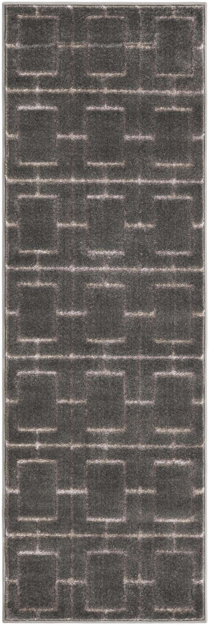 Gray Silver 2' x 6' 1 Marilyn Monroe Glam Runner Area Rug 70% Polypropylene & 30% Polyester Vivid Geometric Modern Carpet for Interior Home Decor for Sale at Rug Engine
