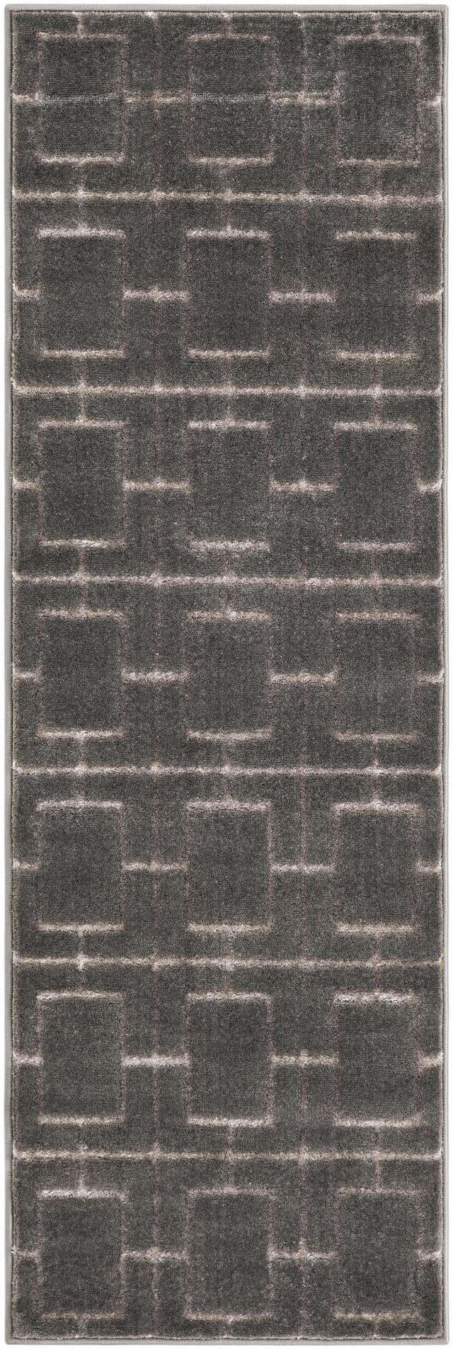 Gray Silver 2' x 6' 1 Marilyn Monroe Glam Runner Area Rug 70% Polypropylene & 30% Polyester Vivid Geometric Modern Carpet for Interior Home Decor for Sale at Rug Engine
