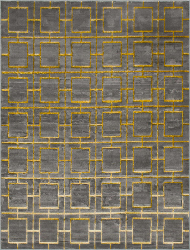 Gray Gold 7' 10 x 10' Marilyn Monroe Glam Rectangle Area Rug 70% Polypropylene & 30% Polyester Vivid Geometric Modern Carpet for Interior Home Decor for Sale at Rug Engine